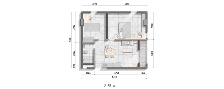 Denah 2BR